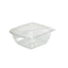 Saladier PET carré transparent 1500 ml 19 cm x 19 cm x 8 cm - 150 unités