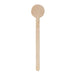Spatule à café 18 cm bois à bout rond - 500 unités