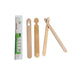 Baguette bois pour débutant emballée par paire 15 cm - 100 unités