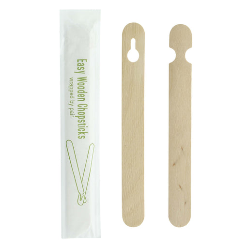 Baguette bois pour débutant emballée par paire - 15 cm - 100 unités