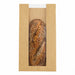 Sac papier kraft brun à fenêtre microperforée 22 cm x 11 cm H 35 cm - 1000 unités