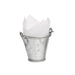 Seau en métal avec anse 30 ml - Ø 4,9 cm - H 4 cm - 24 unités