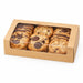 Boite carton kraft laminé à fenêtre 19 cm x 11,3 cm x 4,4 cm - 50 unités