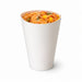 Gobelet carton snack refermable perforé blanc - 480 ml - Ø 9 cm - H 15,7 cm - 50 unités