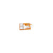 Insert carton orange pour vaisselle "Scandinavie" 4,1 cm x 2,7 cm x 0,2 cm,5 cm - 25 unités