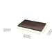 Couvercle carton brun pour plateau repas en bambou 43 cm x 29 cm x 6,5 cm - Compatible avec 210TRAYBAM - 100 unités