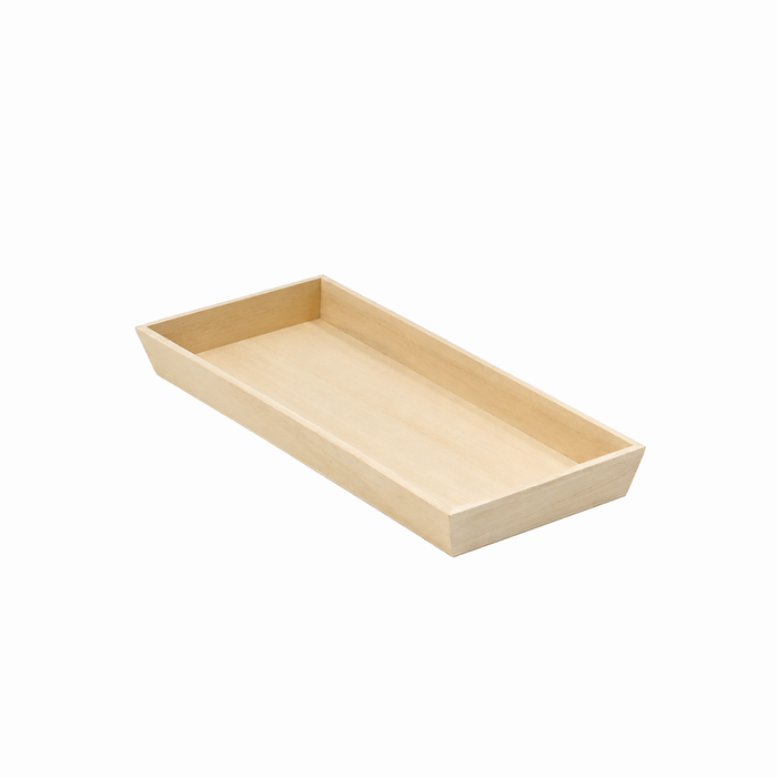 Plateau repas bois rectangulaire "Noa" - 39 cm x 15 cm x 4 cm - 10 unités