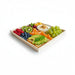 Plateau repas bois carré "Noa" 39 cm x 39 cm x 4 cm - 10 unités
