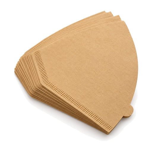 Kaffeefilter Nr. 4 aus braunem Papier mit Wabenstruktur - 19,5 cm x 12,5 cm - 100 Stück