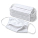 Masque en tissu coton réutilisable blanc - 22 cm x 12 cm - en situation