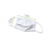 Masque en tissu coton réutilisable blanc - 22 cm x 12 cm - dimensions