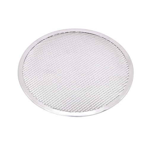 Grille à pizza ronde aluminium à fond ajouré Ø 30,5 cm H 0,4 cm - 12 unités