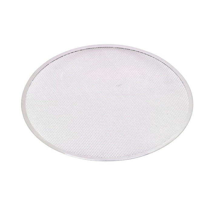 Grille à pizza ronde aluminium à fond ajouré Ø 50,8 cm H 0,4 cm - 12 unités