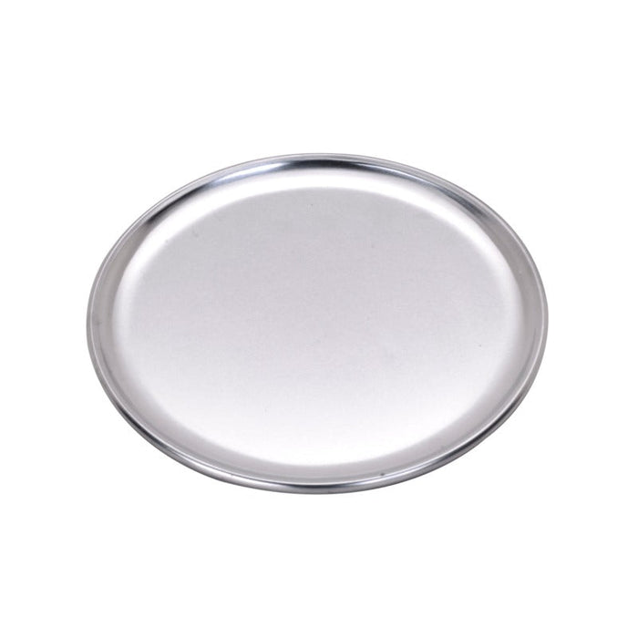 Plateau pour pizza en aluminium - Ø 20,3 cm - H 0,8 cm - 12 unités
