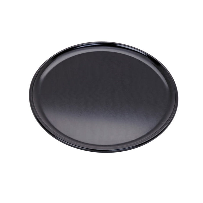 plateau/assiette noir pour pizza en aluminium anodisé Ø 22,8 cm H 0,8 cm - 12 unités