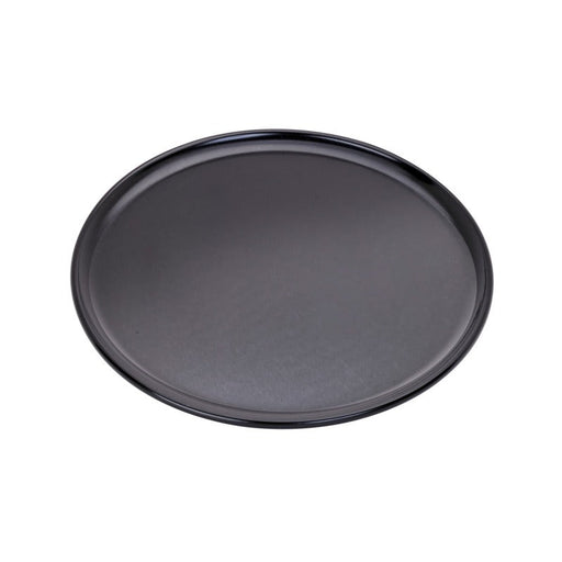 Plateau/assiette noir pour pizza en aluminium anodisé Ø 25,4 cm H 0,8 cm - 12 unités