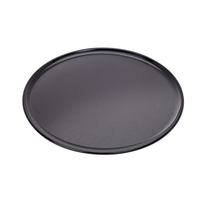 plateau/assiette noir pour pizza en aluminium anodisé Ø 30,5 cm H 0,8 cm - 12 unités