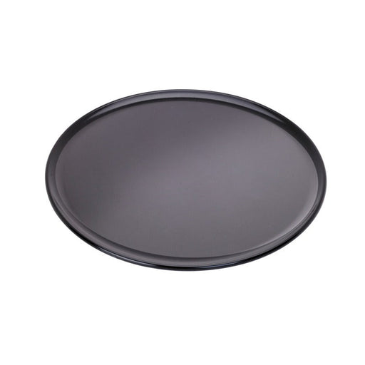 Plateau/assiette noir pour pizza en aluminium anodisé Ø 33,02 cm H 0,8 cm - 12 unités