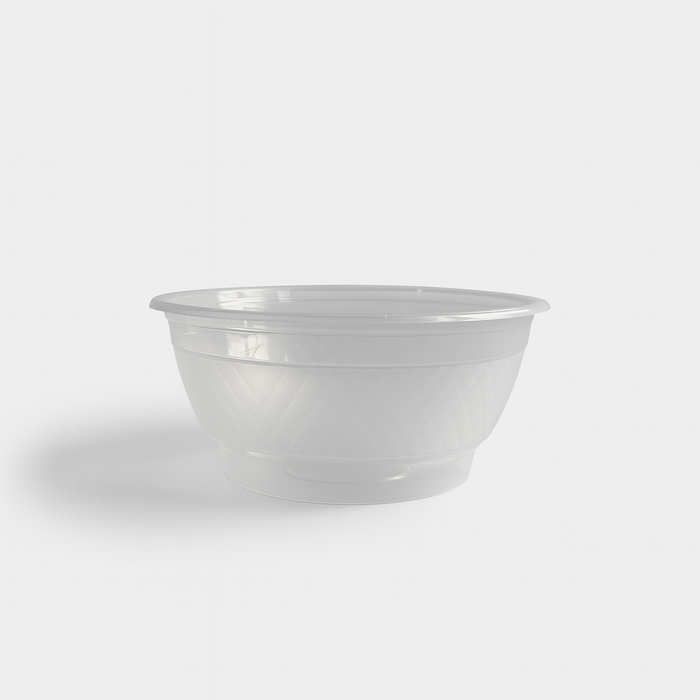 Bol rond en PP injecté transparent - 1120 ml - Ø 17,5 cm - H 7,9 cm - 50 unités