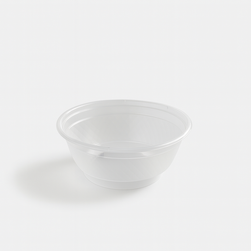 Bol rond en PP injecté transparent - 1120 ml - Ø 17,5 cm - H 7,9 cm - 50 unités