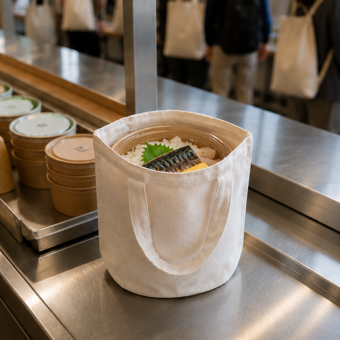 Cotton bento bag - Ø 17.5 cm - 100 pcs