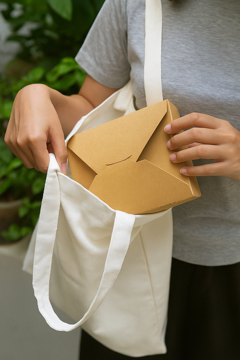 Cotton bento bag - Ø 17.5 cm - 100 pcs