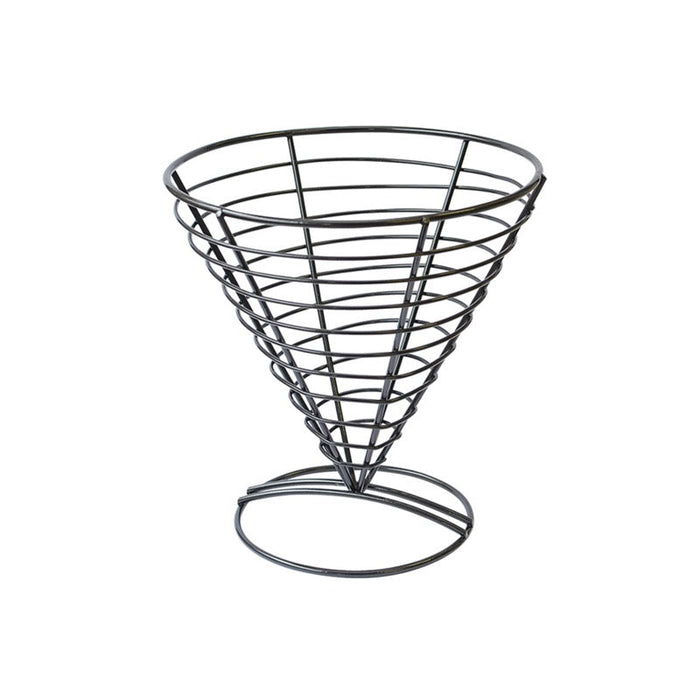 Porte cône rond métal noir - Ø 17,5 cm - 6 unités