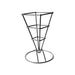 Porte cône carré métal noir 9,2 cm x 6,4 cm x 13 cm - 6 unités
