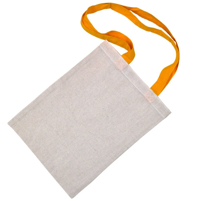 Tote bag à anses jaunes 1 cm x 23 cm H 30 cm - 20 unités