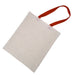 Tote bag à anses rouges 1 cm x 35 cm H 42 cm - 20 unités