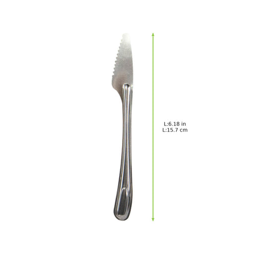 Couteau de table 15,9 cm inox avec étui - 50 unités