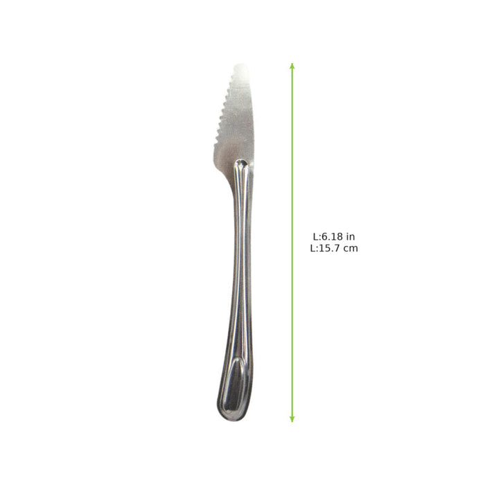 Couteau de table 15,9 cm inox avec étui - 50 unités