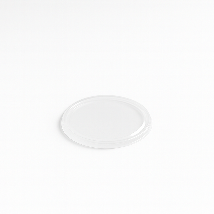 Couvercle en PP injecté transparent pour pot "Deli" - Ø 10 cm - Compatible avec 294DELIPP250 - 50 unités
