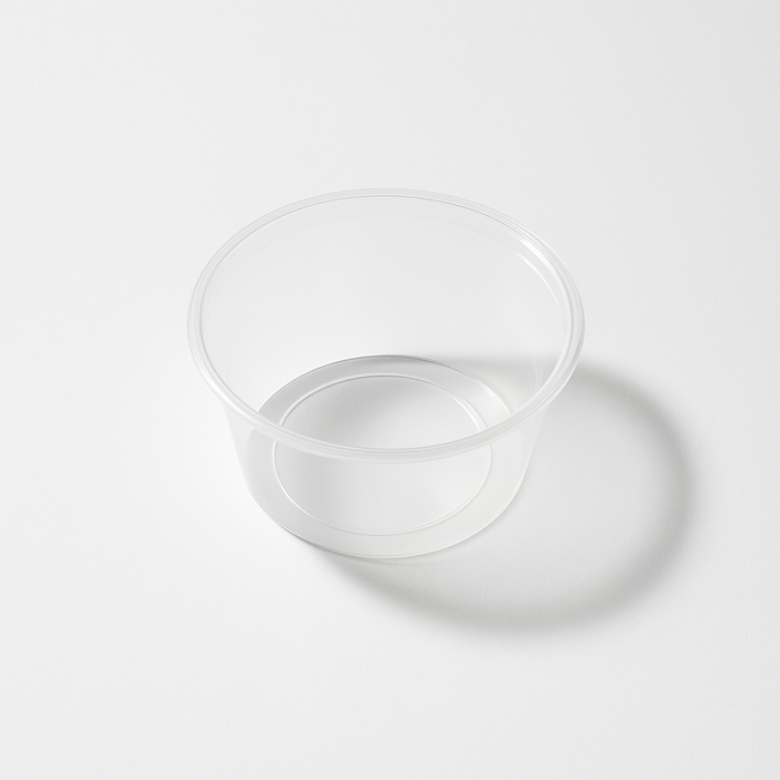 Pot "Deli" rond en PP injecté transparent - 300 ml - Ø 11,7 cm - H 4 cm - 50 unités