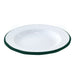Enamel assiette acier emaillé blanche /bord vert- diam.160mm - 12 unités