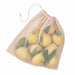 Sac en filet coton naturel avec fermeture en cordelette 30 cm H 34 cm - 50 unités