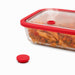 Bouchons de rechange pour couvercle GN en verre trempé 2,4 cm x 2,4 cm H 1,1 cm - 12 unités