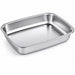 Barquettes inox scellables GN 1/2 32,5 cm x 26,5 cm H 5,2 cm - 6 unités