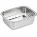 Barquettes inox scellables GN 1/8 16 cm x 13 cm H 4,5 cm - 6 unités