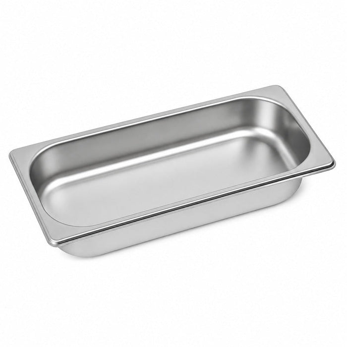 Bac GN inox 1/3 32,5 cm x 17,6 cm - H 4 cm - 6 unités