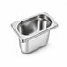 Bac GN inox 1/9 17,6 cm x 10,8 cm - H 10 cm - 6 unités