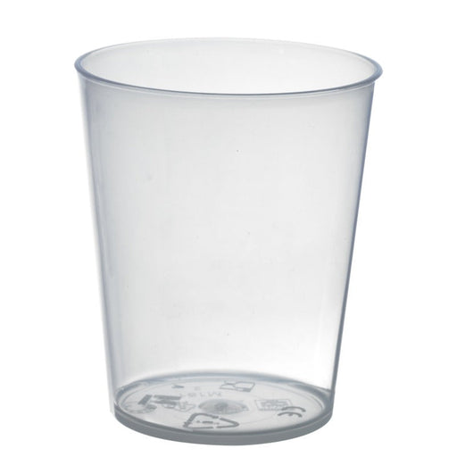 Verre Cupoly en plastique PP réemployable 200ml Ø 7,3 cm 53x H 8,5 cm - 18 unités