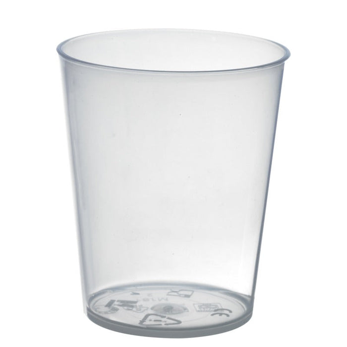Verre Cupoly en plastique PP réemployable 200ml Ø 7,3 cm 53x H 8,5 cm - 18 unités
