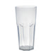 Verre à facette Cupoly en plastique PP 240ml Ø 6,5 cm 45x H 12,7 cm - 12 unités