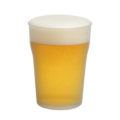 Verre à bière Cupoly, 1/2 pinte en plastique PP 380ml Ø 8,2 cm 82x H 10,3 cm - 12 unités