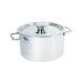 Mini faitout inox avec poignées et couvercle 450 ml - Ø 10,2 cm - 6 unités