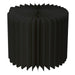 Black foldable display stand with acrylic tray - Ø 30 cm - H 40 cm - 6 pcs