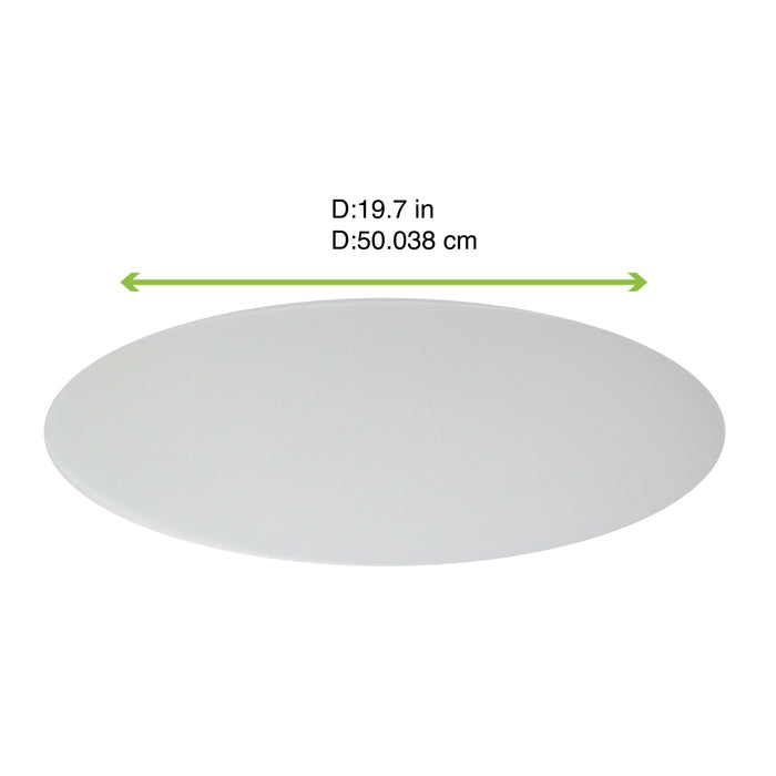 Plateau rond en acrylique transparent - Ø 30 cm - 10 unités