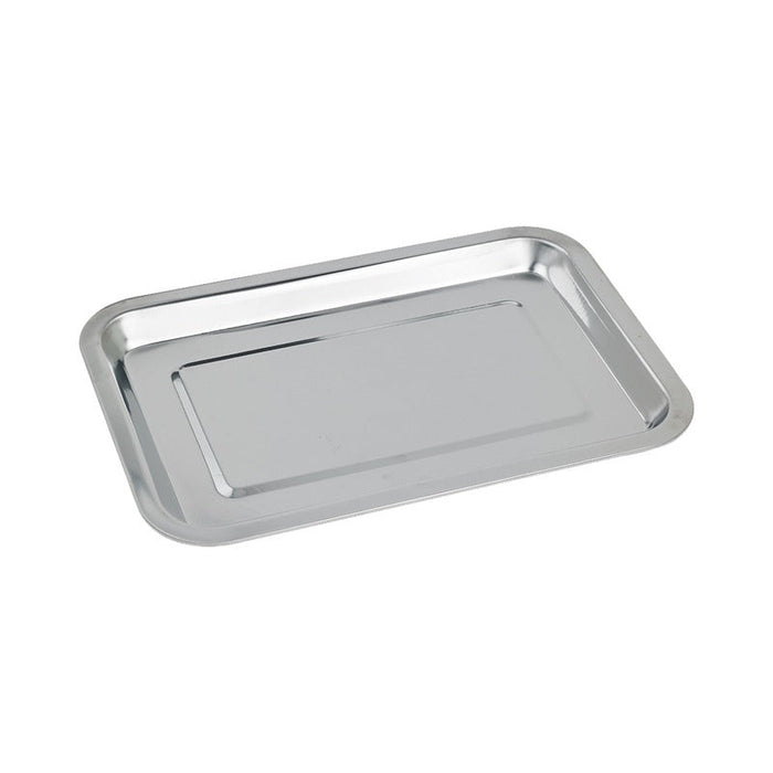 Plateau en acier inoxydable - 32 cm x 22 cm x 2 cm - 25 unités