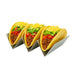 Support en acier inoxydable pour 3 tacos -20 cm x 10 cm x 5 cm - 6 unités